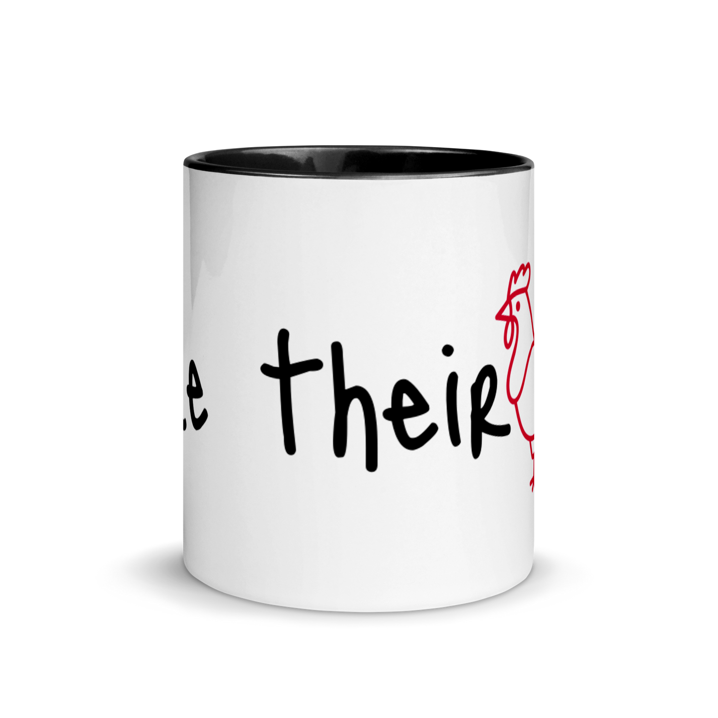 I Like Their Cock Rooster Ceramic Coffee Tea Mug 11oz Black Nonbinary white-ceramic-mug-with-color-inside-black-11oz-front-636323a7924b0