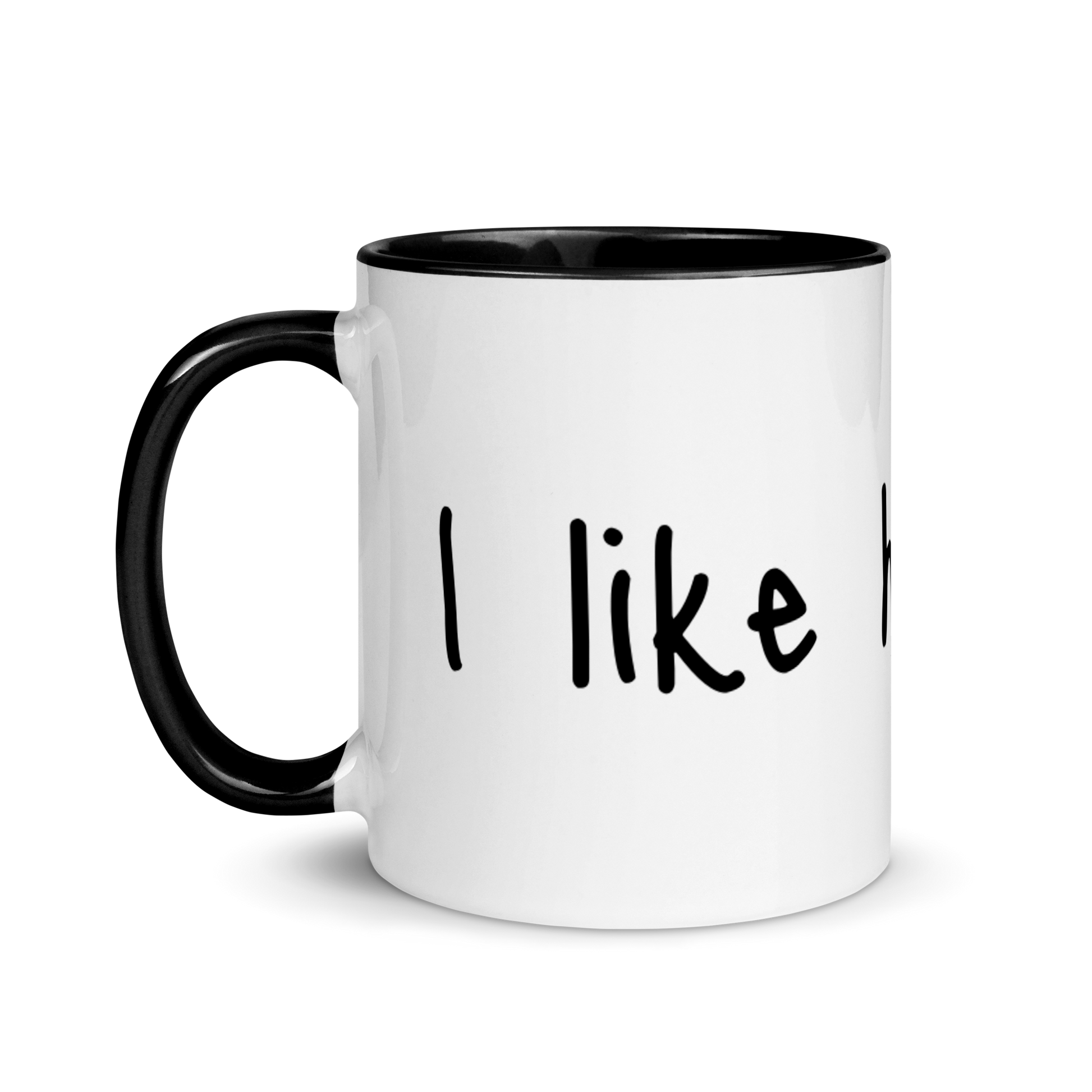 I Like His Cock Rooster Ceramic Coffee Tea Mug 11oz white-ceramic-mug-with-color-inside-black-11oz-left-63631dec317d7