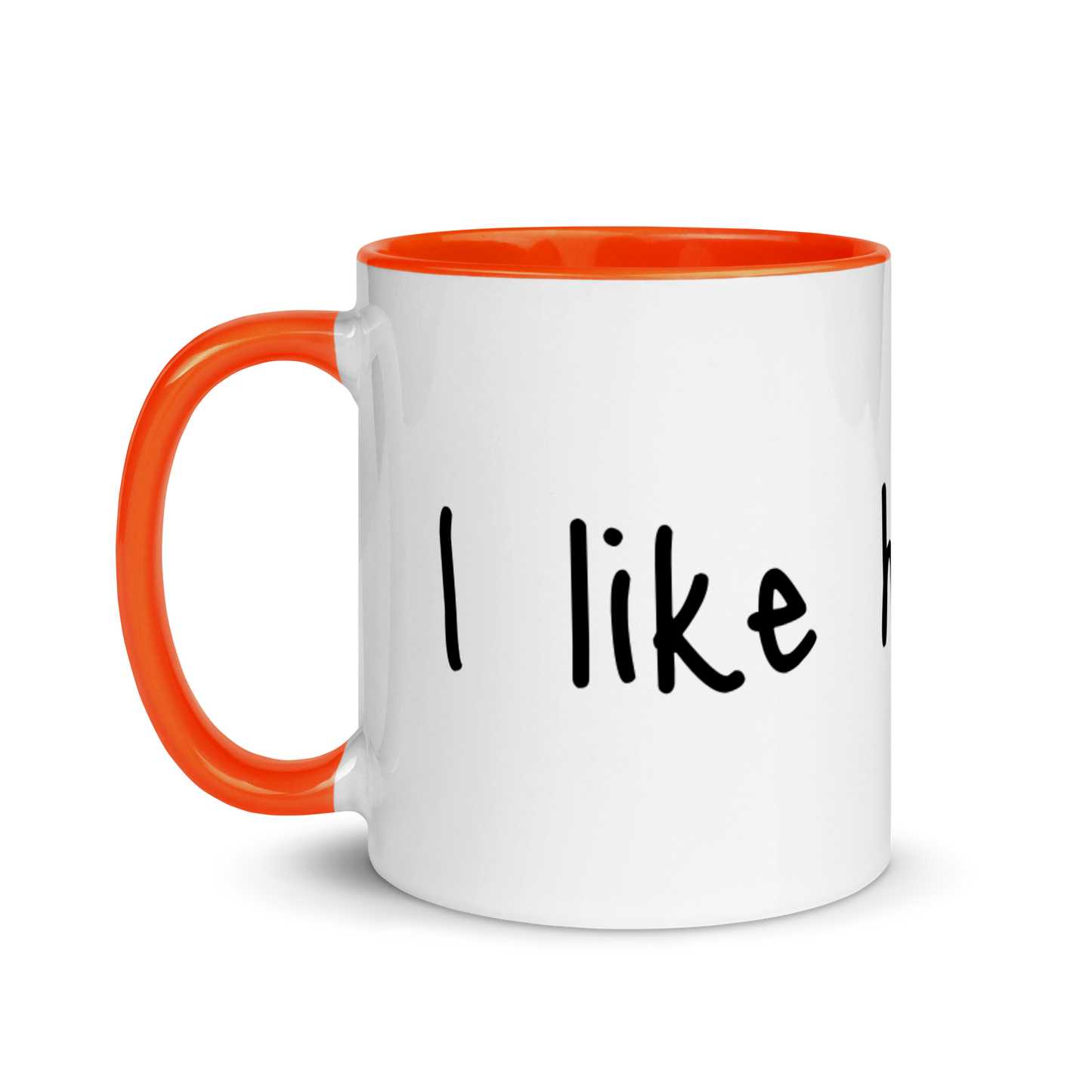 I Like His Cock Rooster Ceramic Coffee Tea Mug 11oz white-ceramic-mug-with-color-inside-orange-11oz-left-63631dec31b64