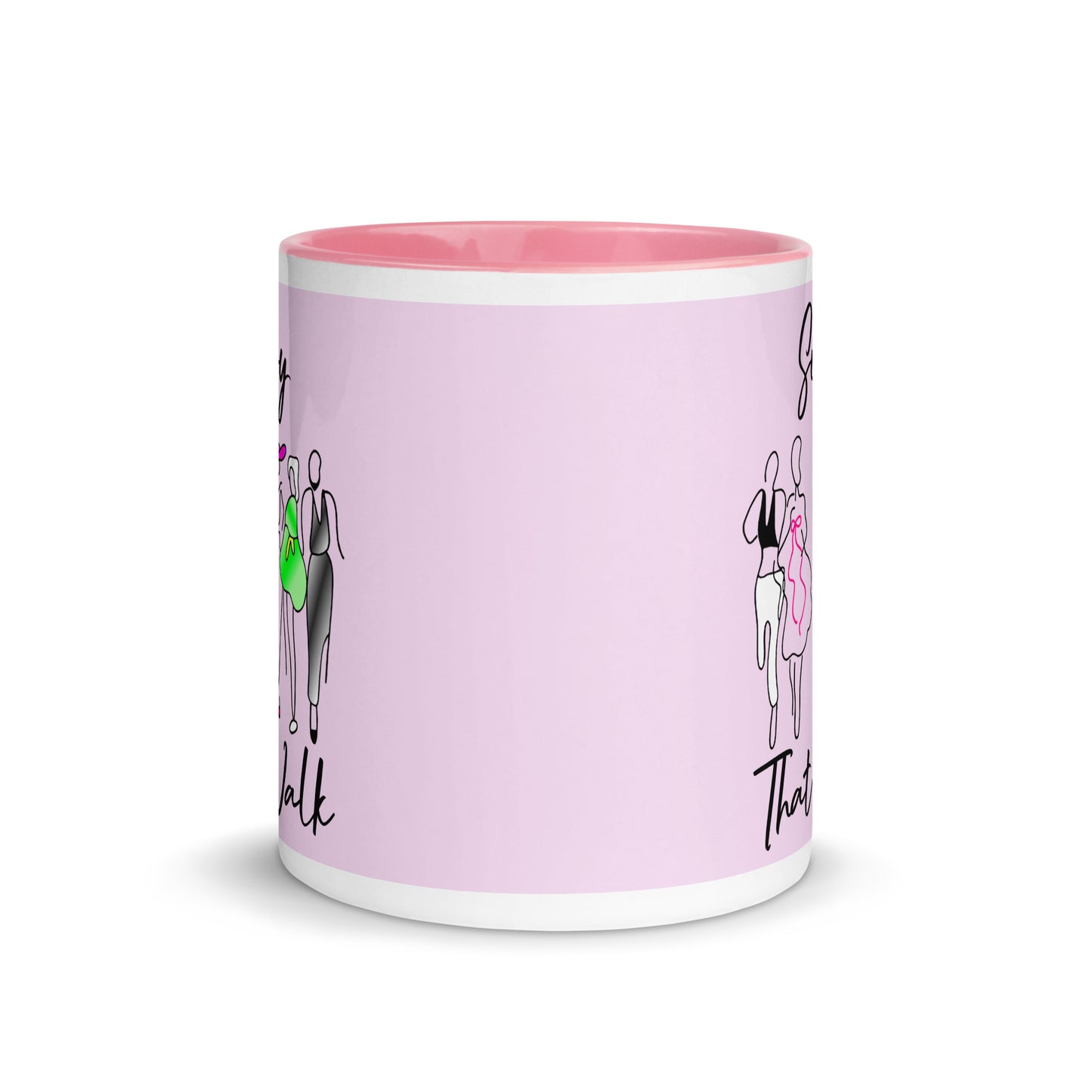 Sissy That Walk Ceramic Coffee Tea Mug white-ceramic-mug-with-color-inside-pink-11oz-front-641273b8c67ca