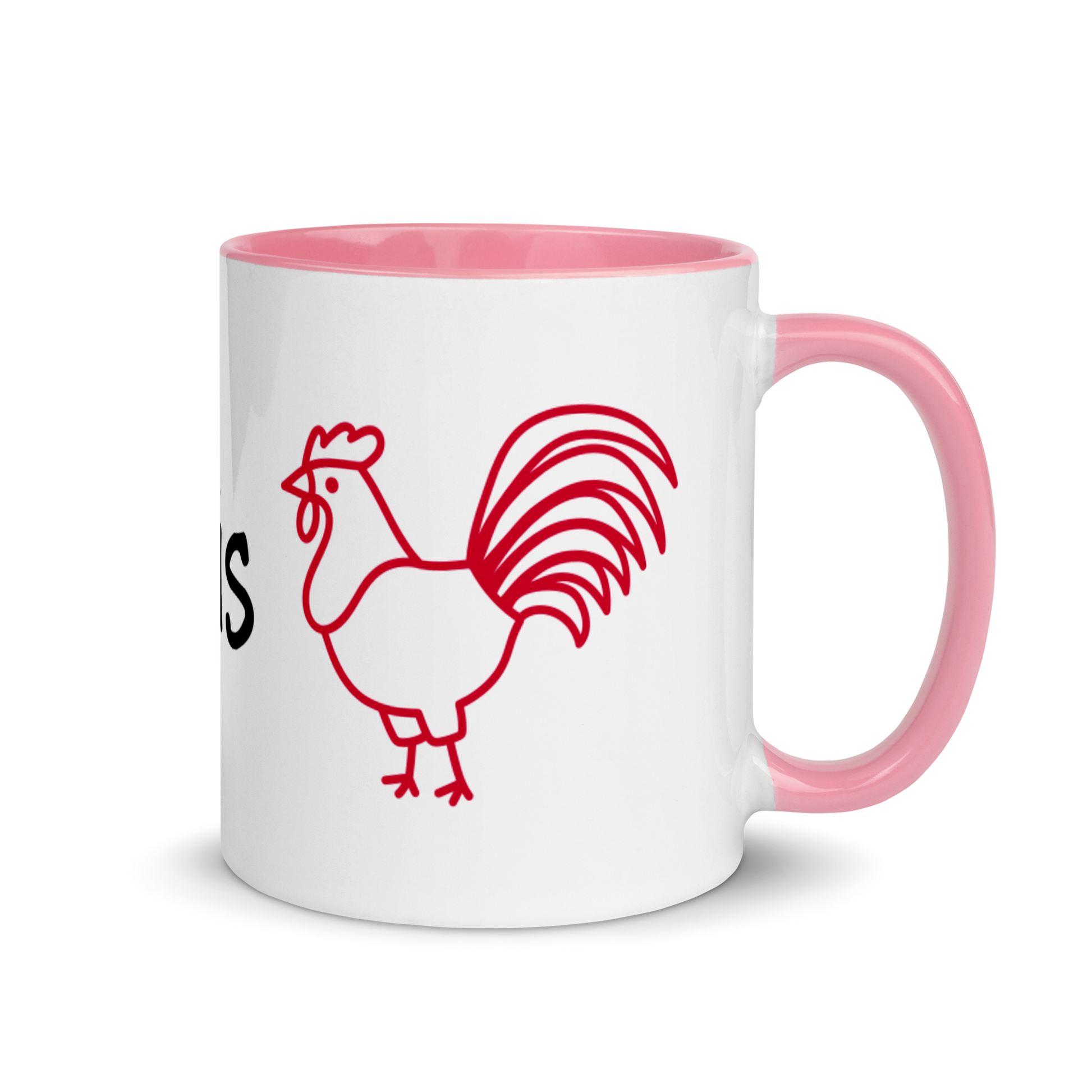 I Like His Cock Rooster Ceramic Coffee Tea Mug 11oz white-ceramic-mug-with-color-inside-pink-11oz-right-63631dec31ee6