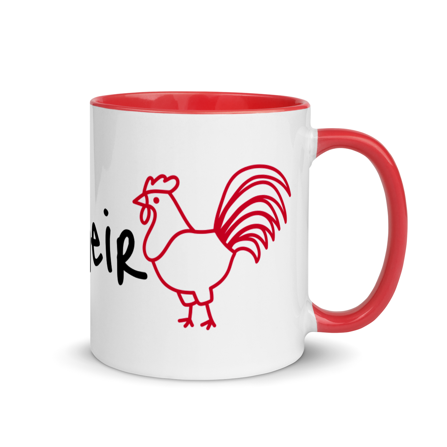 I Like Their Cock Rooster Ceramic Coffee Tea Mug 11oz white-ceramic-mug-with-color-inside-red-11oz-right-636323a7936bf