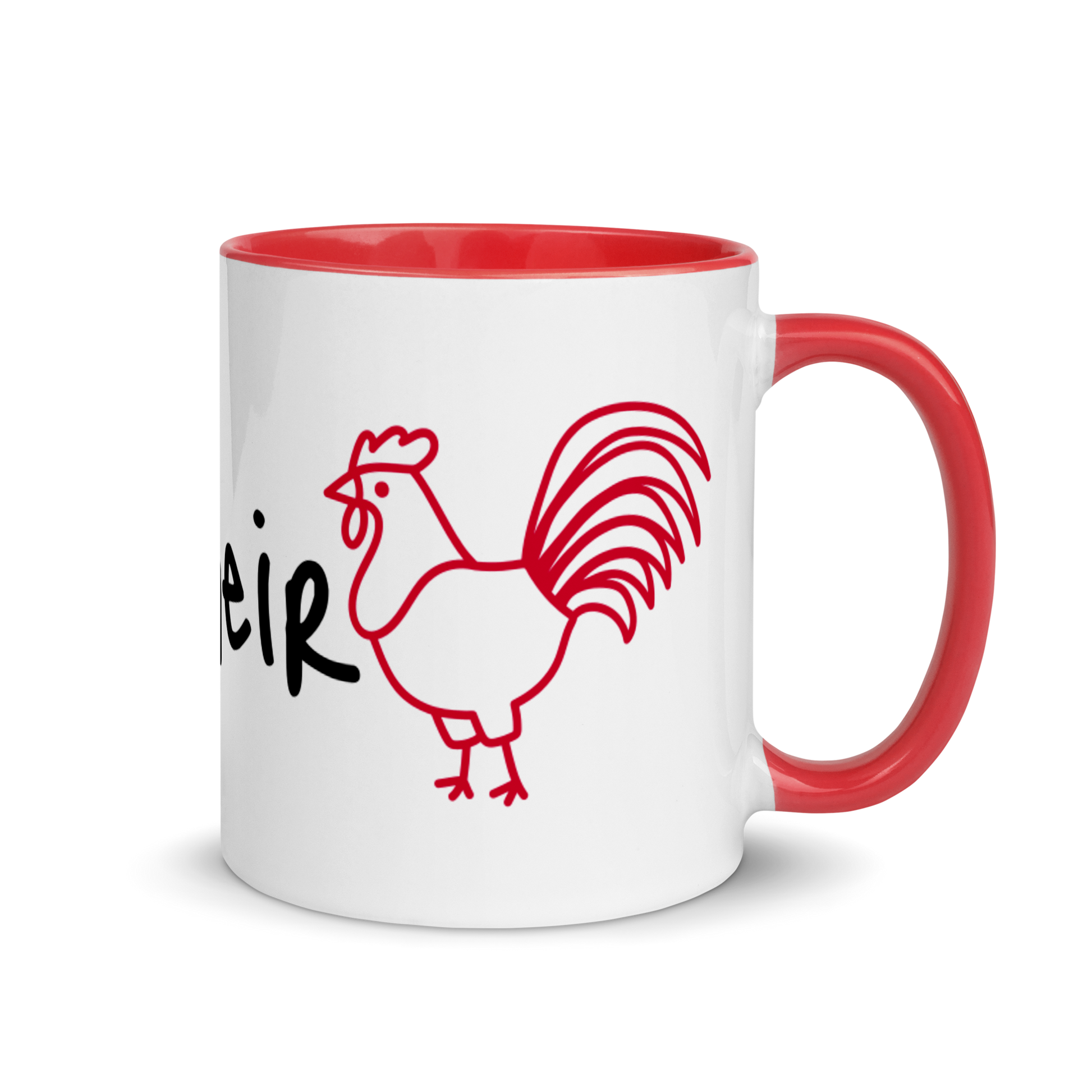 I Like Their Cock Rooster Ceramic Coffee Tea Mug 11oz white-ceramic-mug-with-color-inside-red-11oz-right-636323a7936bf