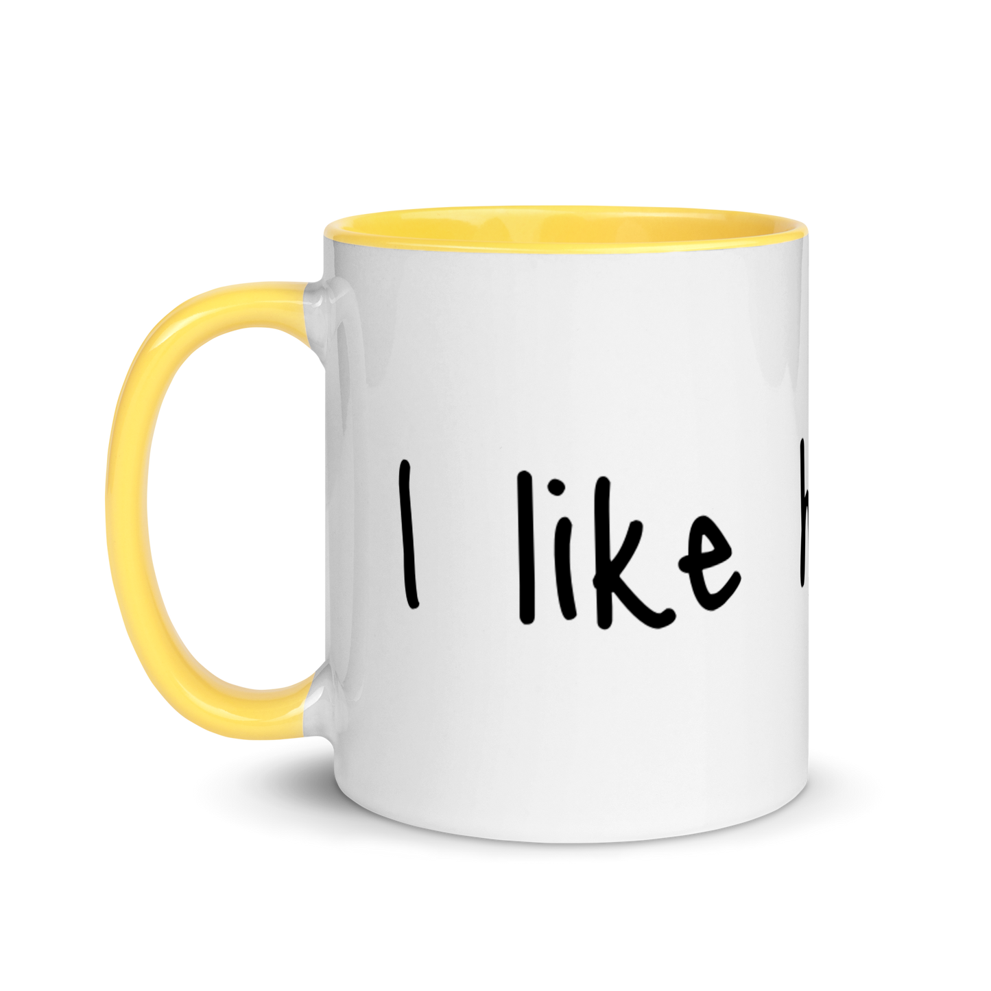 I Like His Cock Rooster Ceramic Coffee Tea Mug 11oz white-ceramic-mug-with-color-inside-yellow-11oz-left-63631dec32292