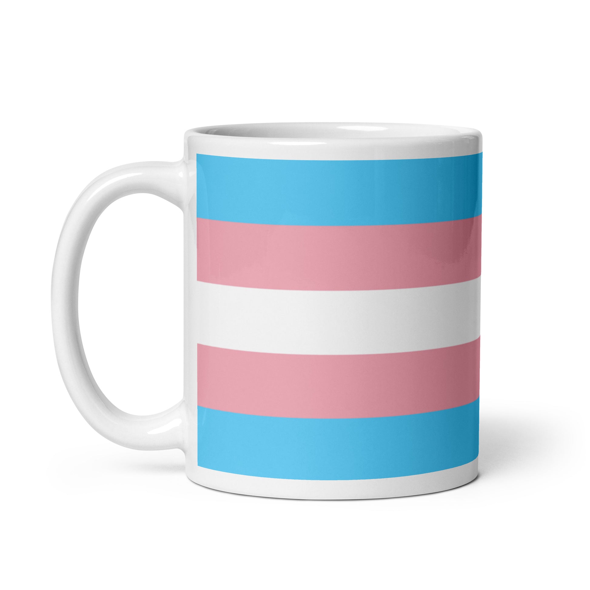 Transgender Trans Pride Flag Ceramic Coffee Tea Mug white-glossy-mug-11oz-handle-on-left-6376e78f85776