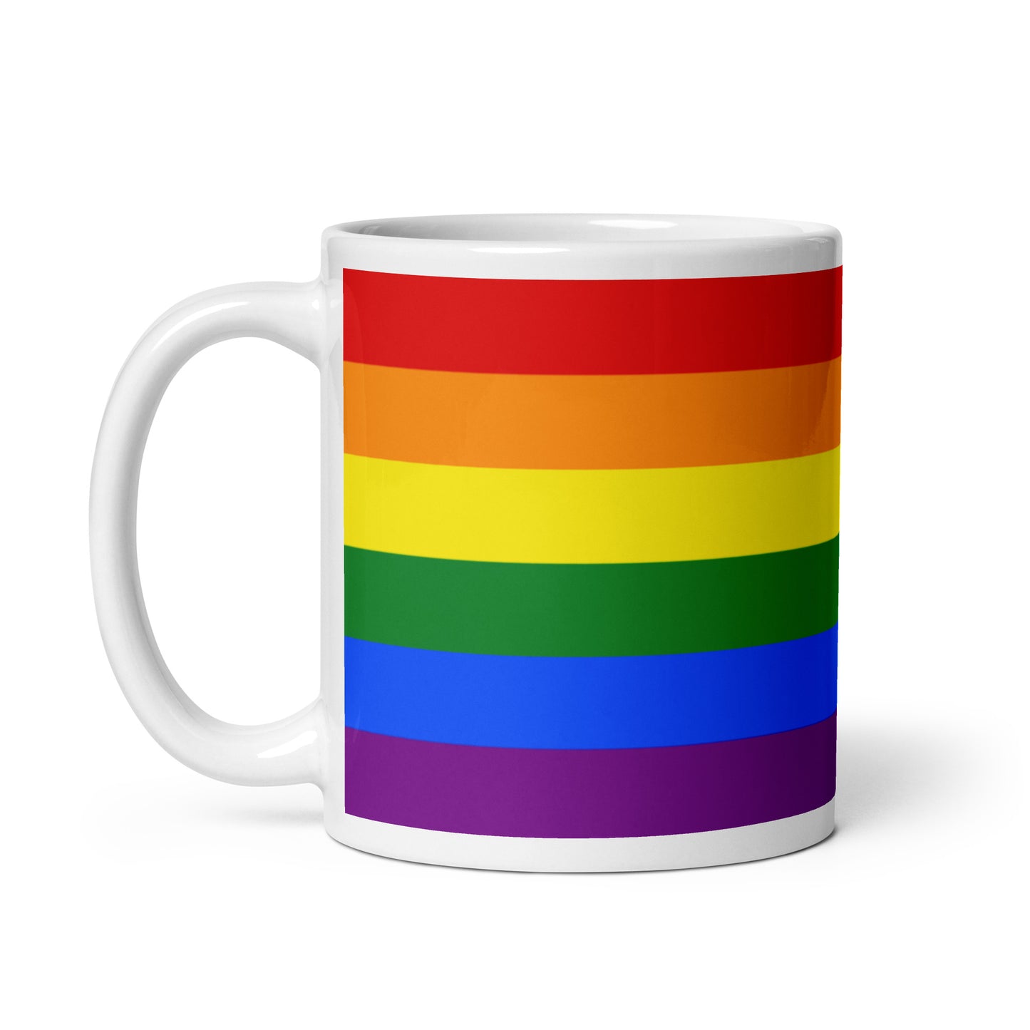 LGBTQ Pride Flag Ceramic Coffee Tea Mug white-glossy-mug-11oz-handle-on-left-6376e9171bc43