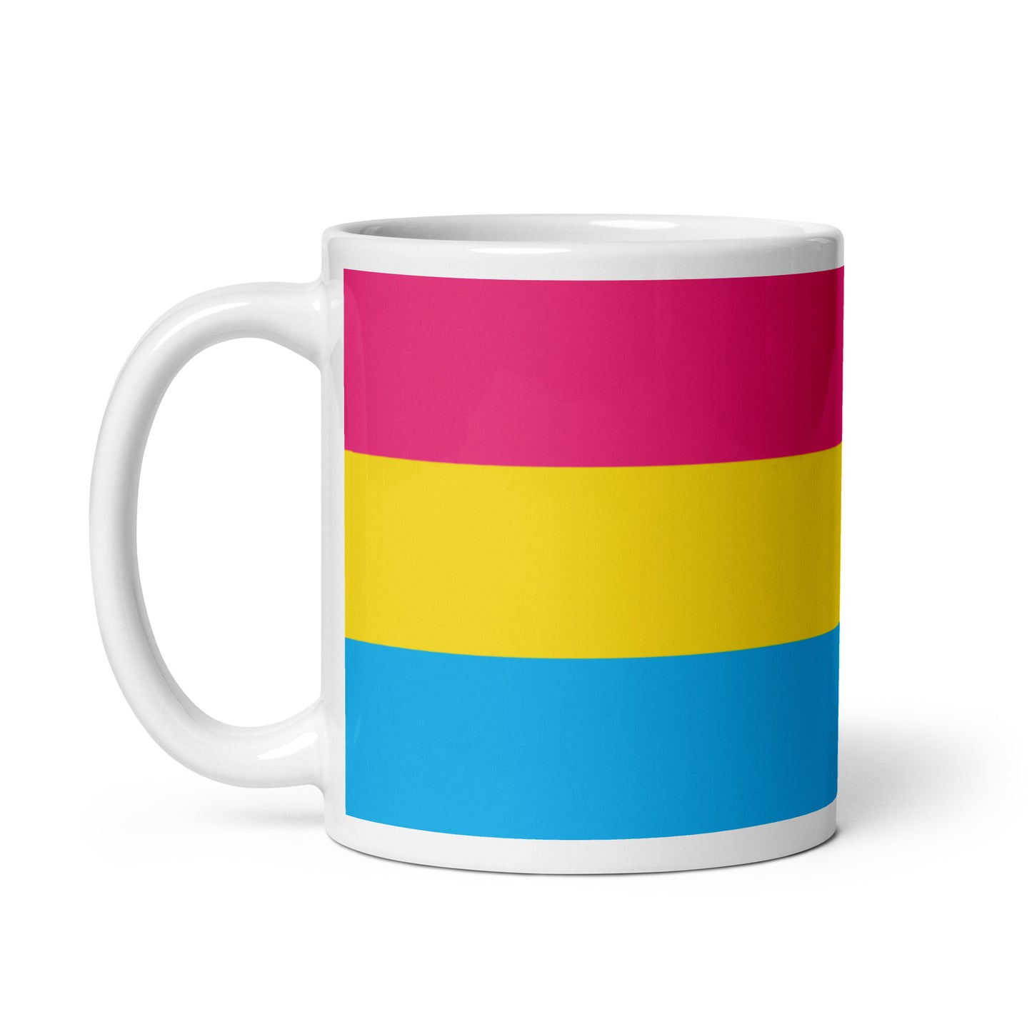 Pansexual Pan Pride Flag Ceramic Coffee Tea Mug white-glossy-mug-11oz-handle-on-left-6376eb17863de