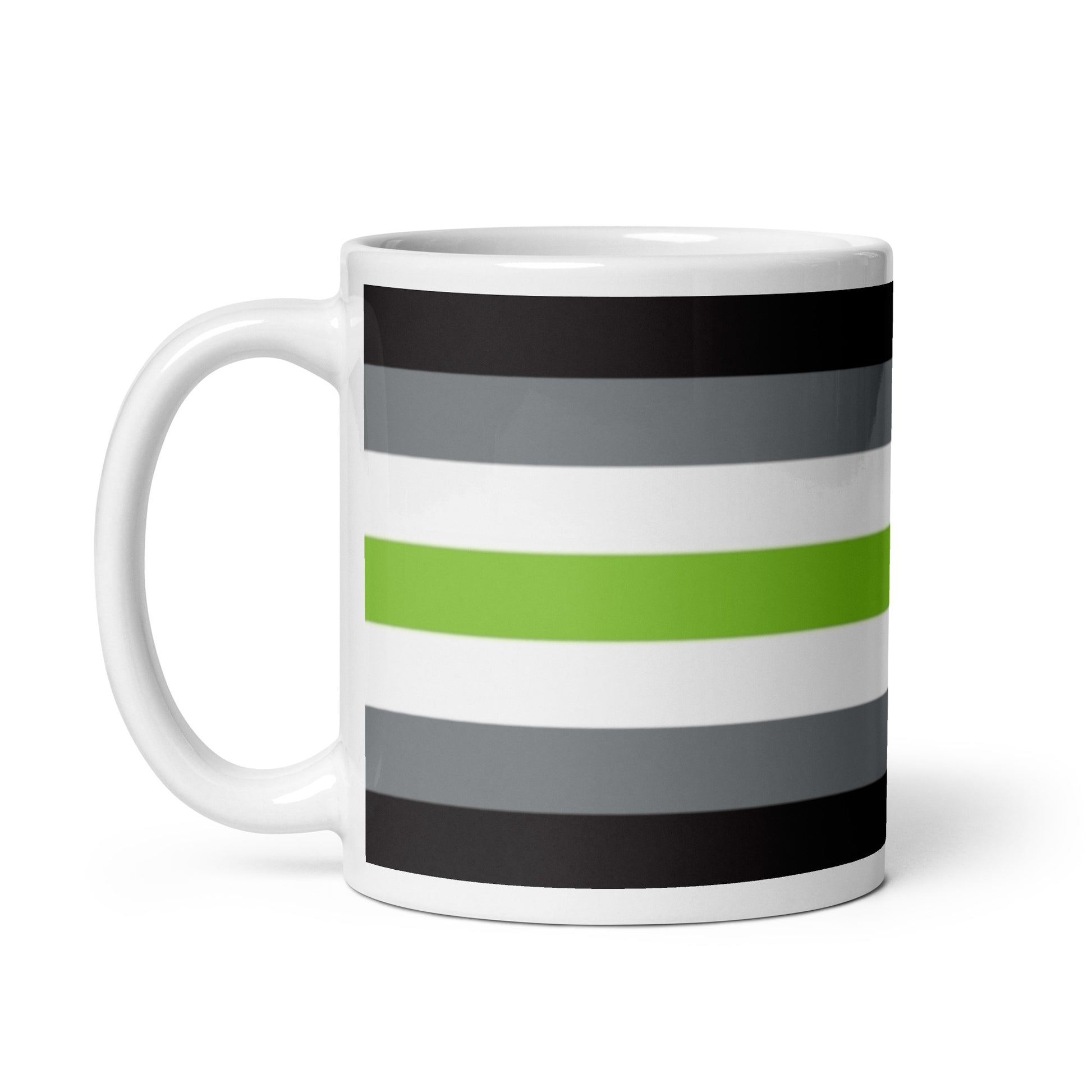 Agender Pride Flag Ceramic Coffee Tea Mug white-glossy-mug-11oz-handle-on-left-6376ed2e0a07d