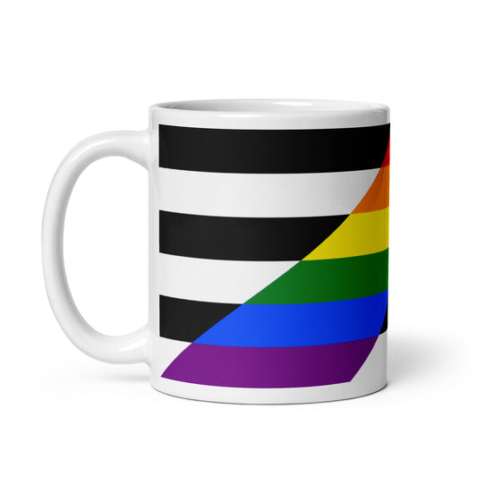 Straight Ally Pride Flag Ceramic Coffee Tea Mug white-glossy-mug-11oz-handle-on-left-6376f6fe21daa