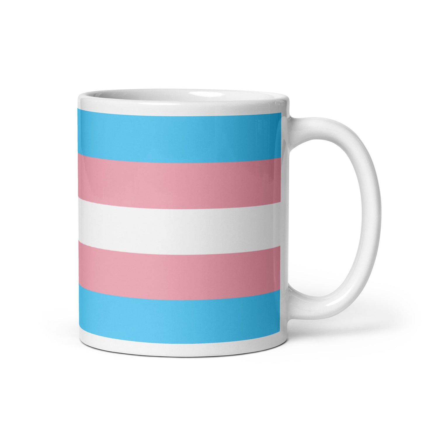 Transgender Trans Pride Flag Ceramic Coffee Tea Mug white-glossy-mug-11oz-handle-on-right-6376e78f856b6