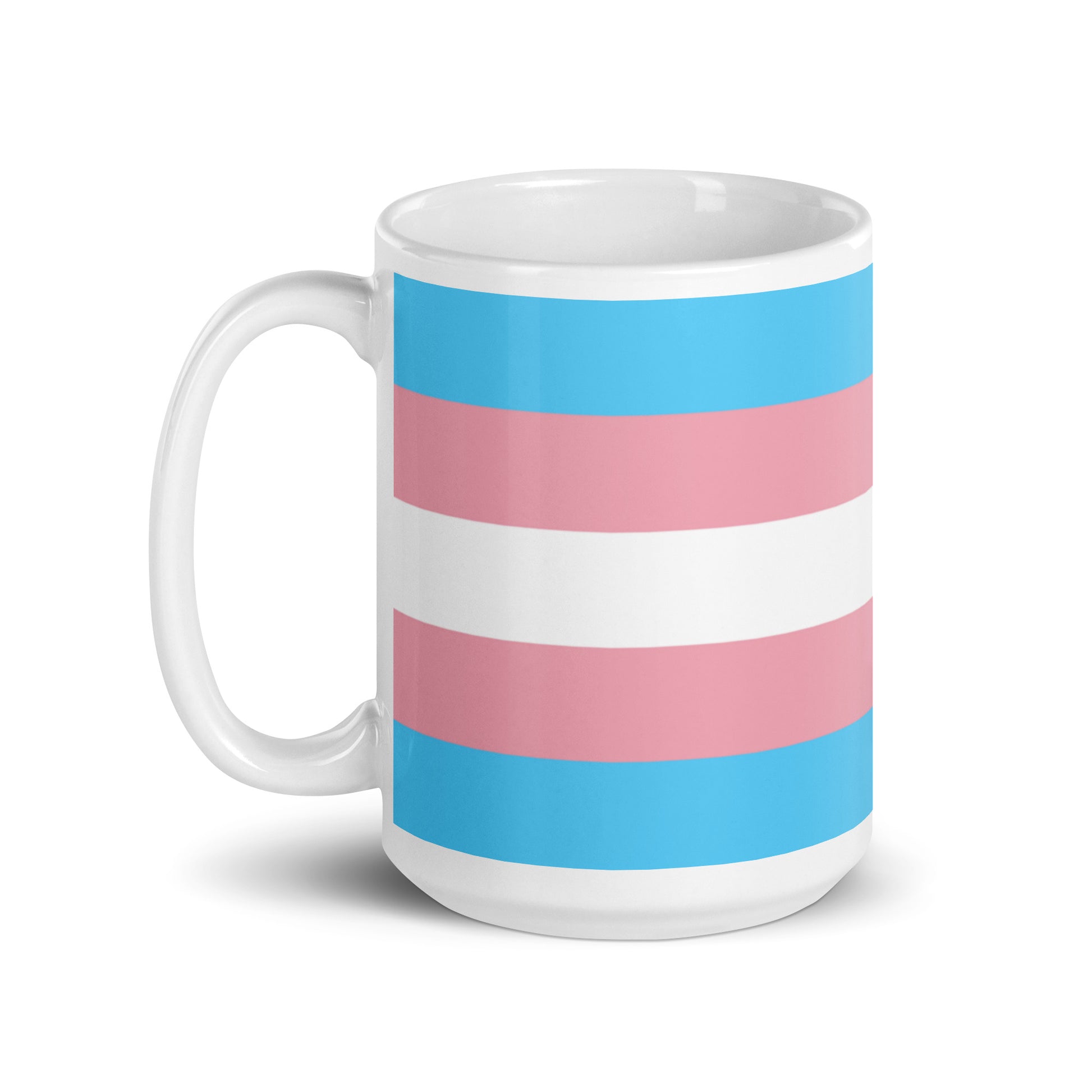 Transgender Trans Pride Flag Ceramic Coffee Tea Mug white-glossy-mug-15oz-handle-on-left-6376e78f858b2