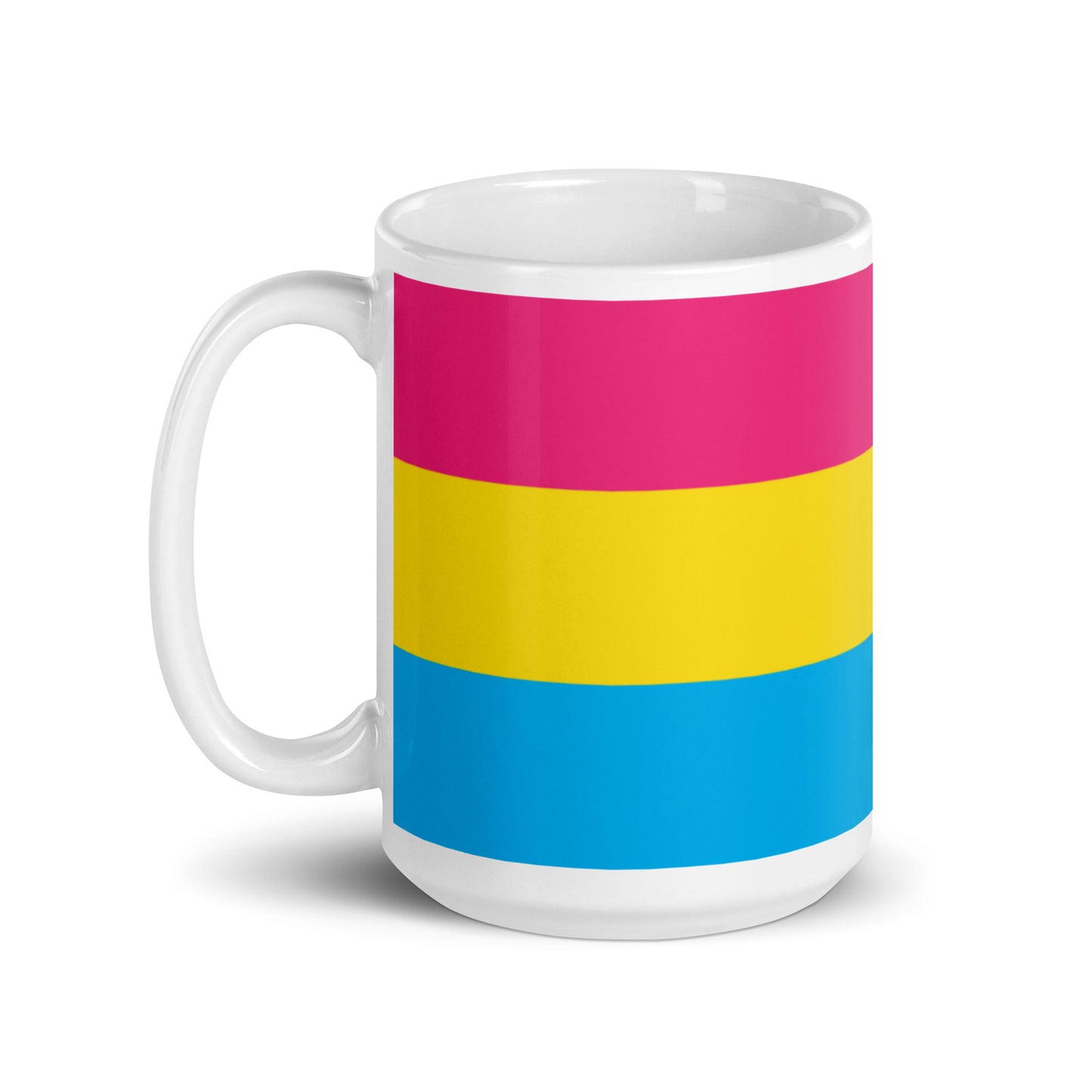 Pansexual Pan Pride Flag Ceramic Coffee Tea Mug white-glossy-mug-15oz-handle-on-left-6376eb17865b4