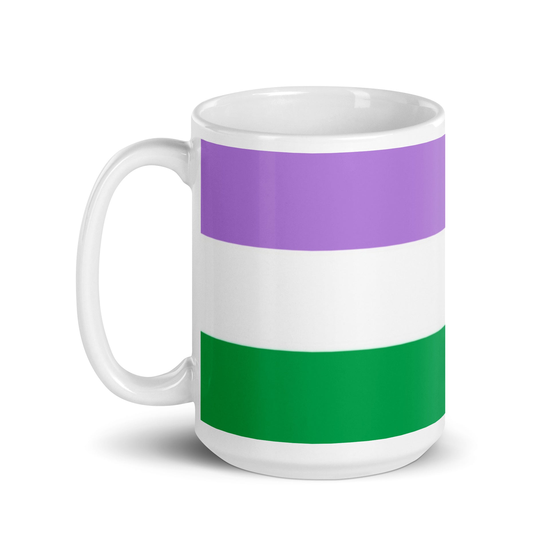 Genderqueer Pride Flag Coffee Tea Ceramic Mug white-glossy-mug-15oz-handle-on-left-6376ebf35abde