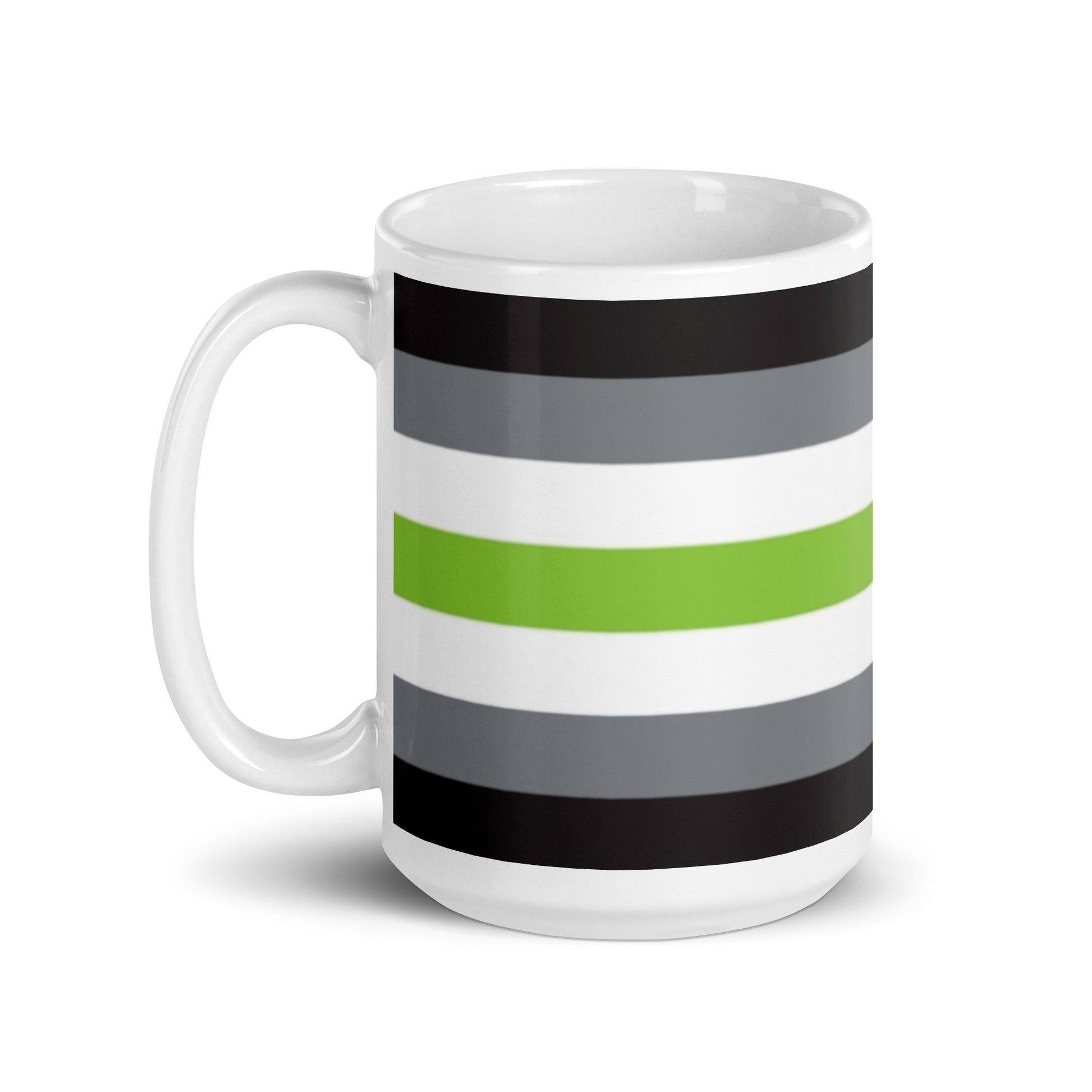 Agender Pride Flag Ceramic Coffee Tea Mug white-glossy-mug-15oz-handle-on-left-6376ed2e0a268