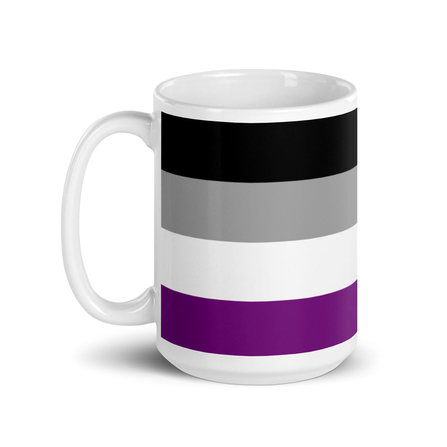 Asexual Ace Pride Flag Ceramic Coffee Tea Mug white-glossy-mug-15oz-handle-on-left-6376f7c1de0f1