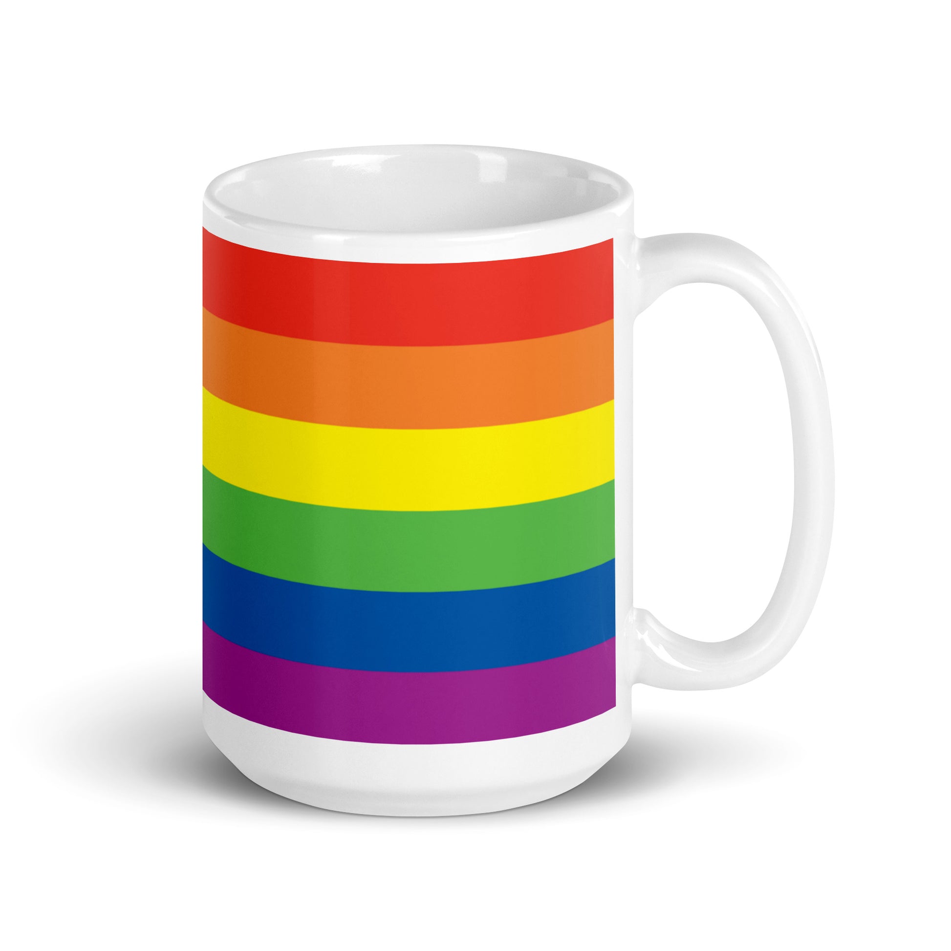 LGBTQ Pride Flag Ceramic Coffee Tea Mug - Progressive Pride Daniel Quasar white-glossy-mug-15oz-handle-on-right-6376e88b3ec16