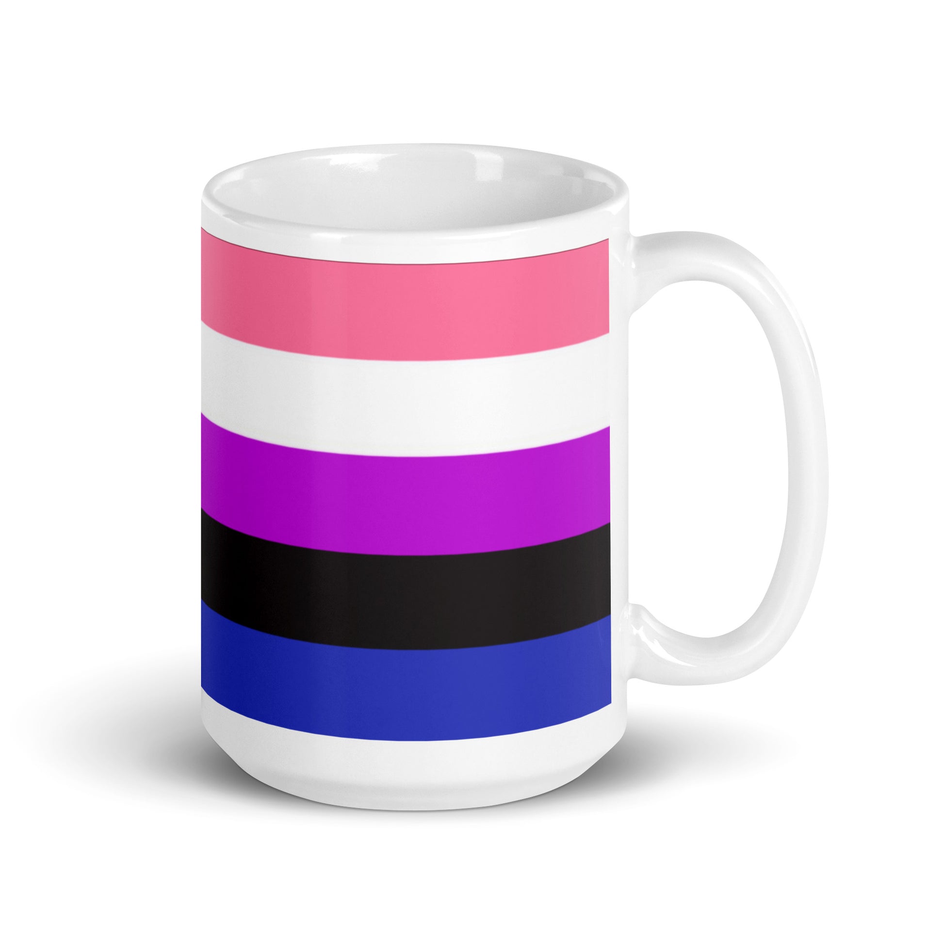 Genderfluid Pride Flag Ceramic Coffee Tea Mug white-glossy-mug-15oz-handle-on-right-6376ec31d11e1