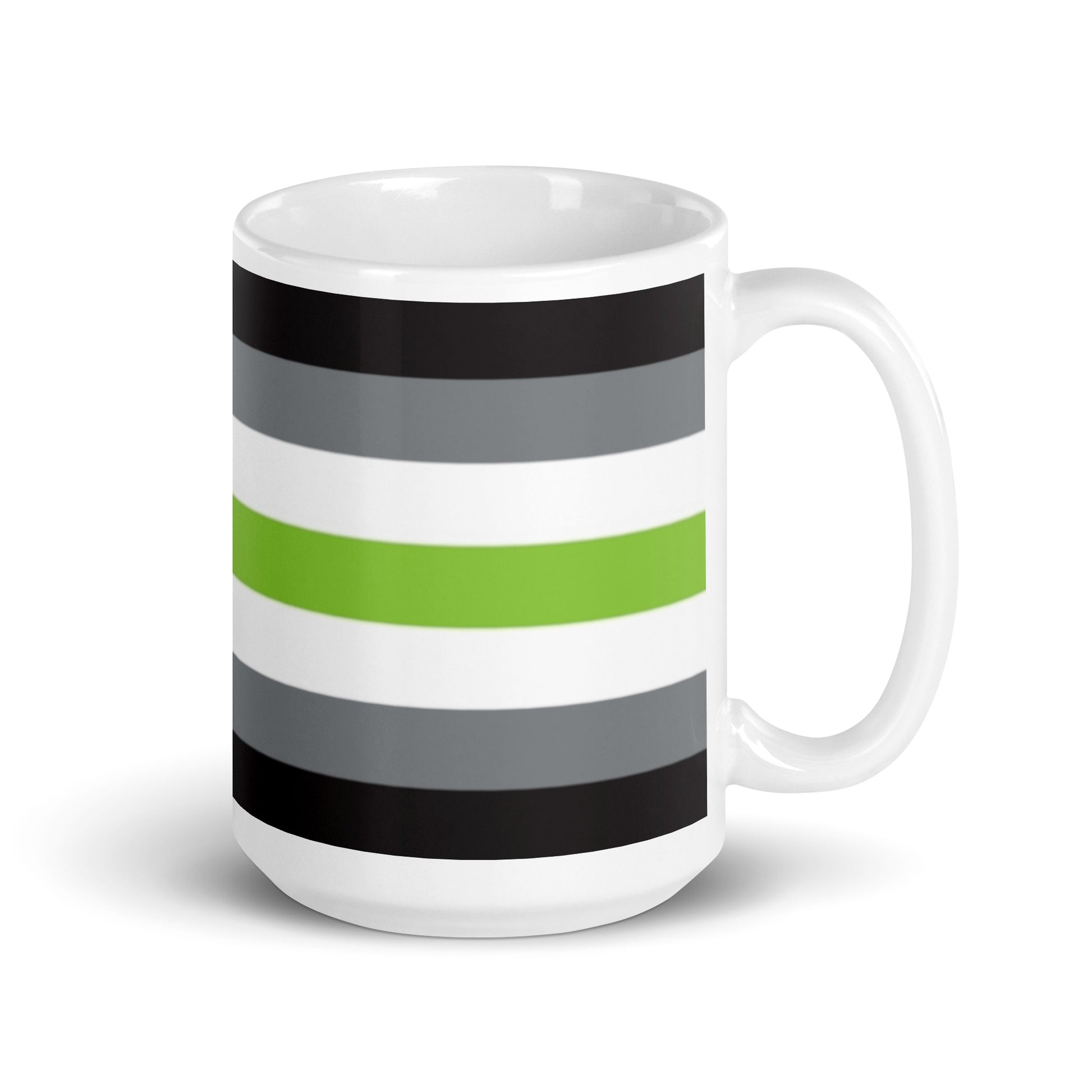 Agender Pride Flag Ceramic Coffee Tea Mug white-glossy-mug-15oz-handle-on-right-6376ed2e0a201