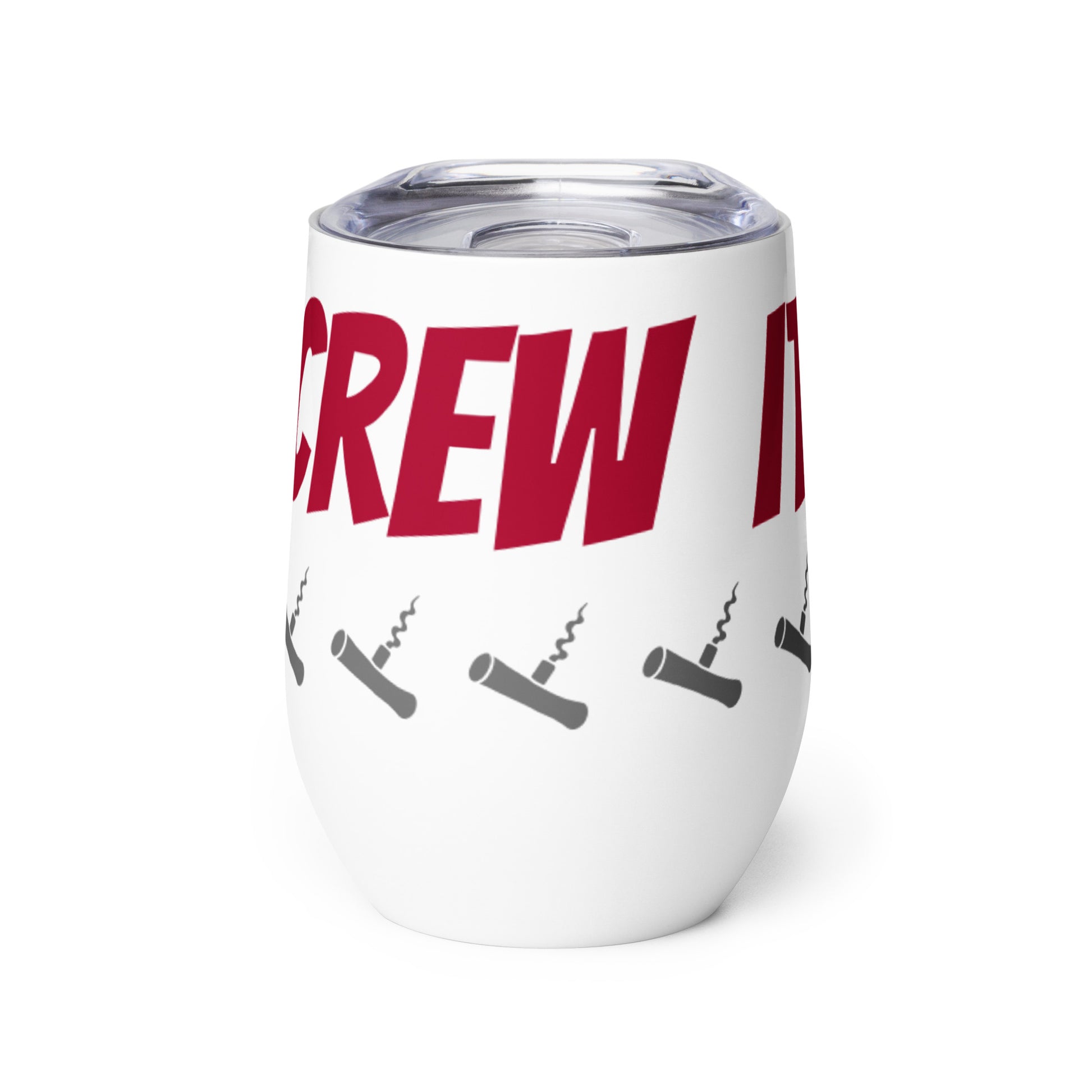 Screw It! Stainless Steel Wine Tumbler 12oz Default Title wine-tumbler-white-front-6373049178ae9