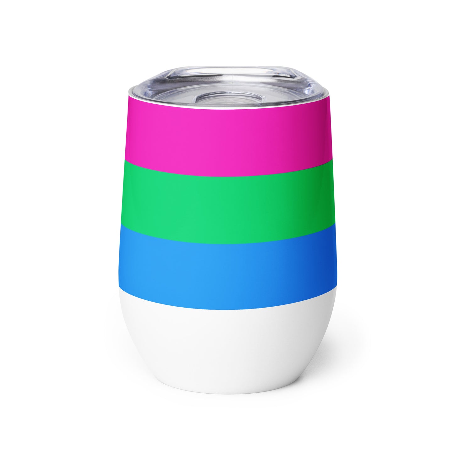 Polysexual Poly Pride Stainless Steel Wine Tumbler 12oz Polysexual 12 oz wine-tumbler-white-front-6378450c86b35