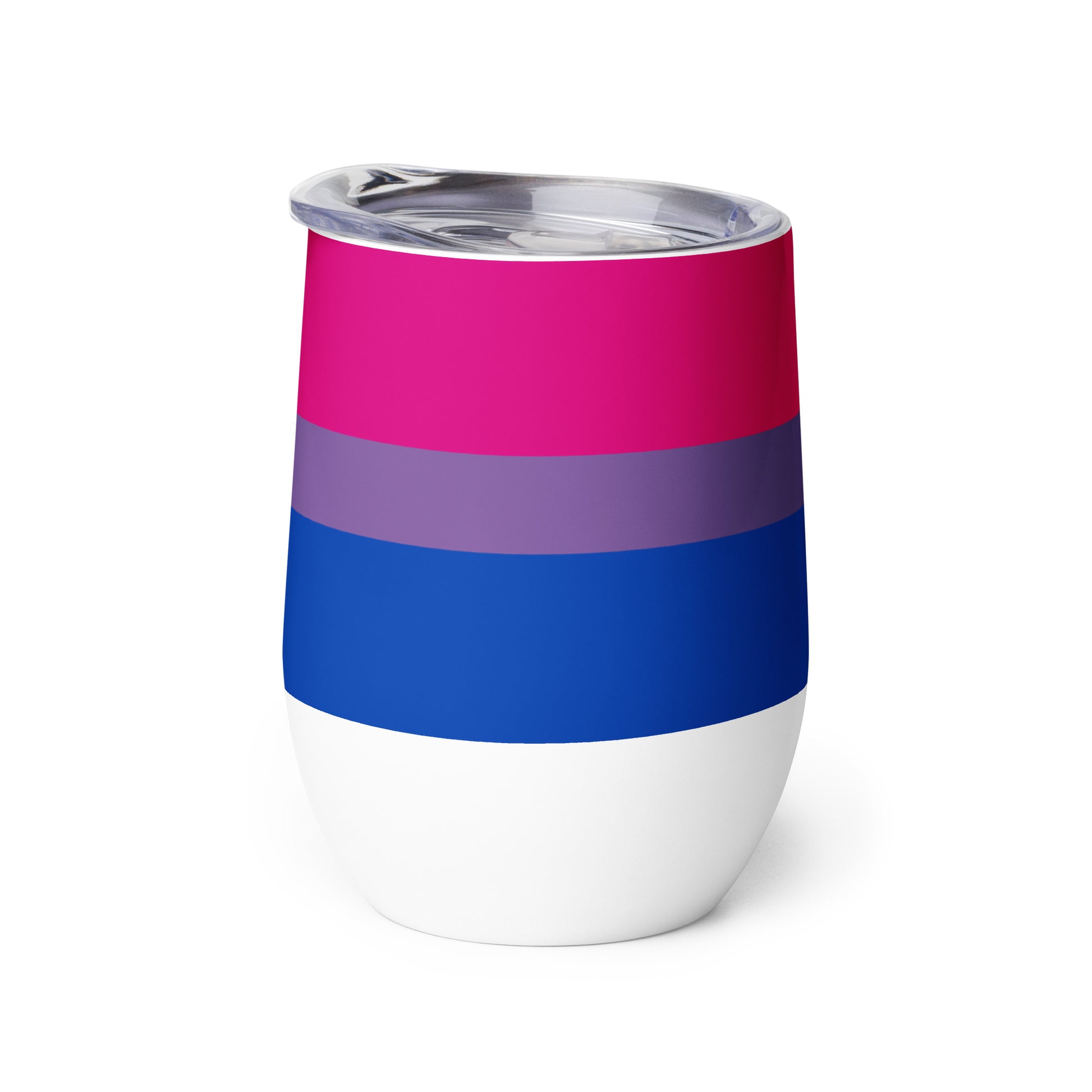 Bisexual Bi Pride Flag Stainless Steel Wine Tumbler 12oz wine-tumbler-white-left-6378470359f6f