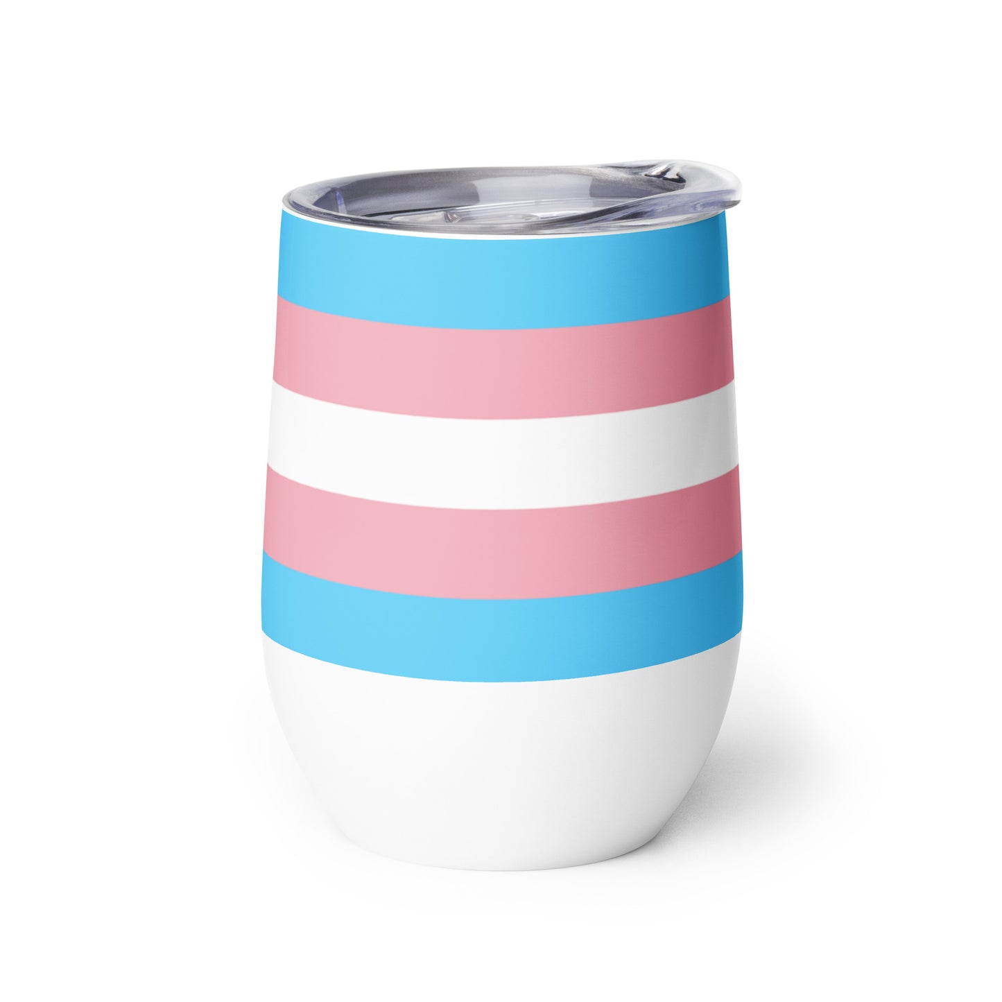 Transgender Trans Pride Flag Stainless Steel Wine Tumbler 12oz wine-tumbler-white-right-63784479aa03c