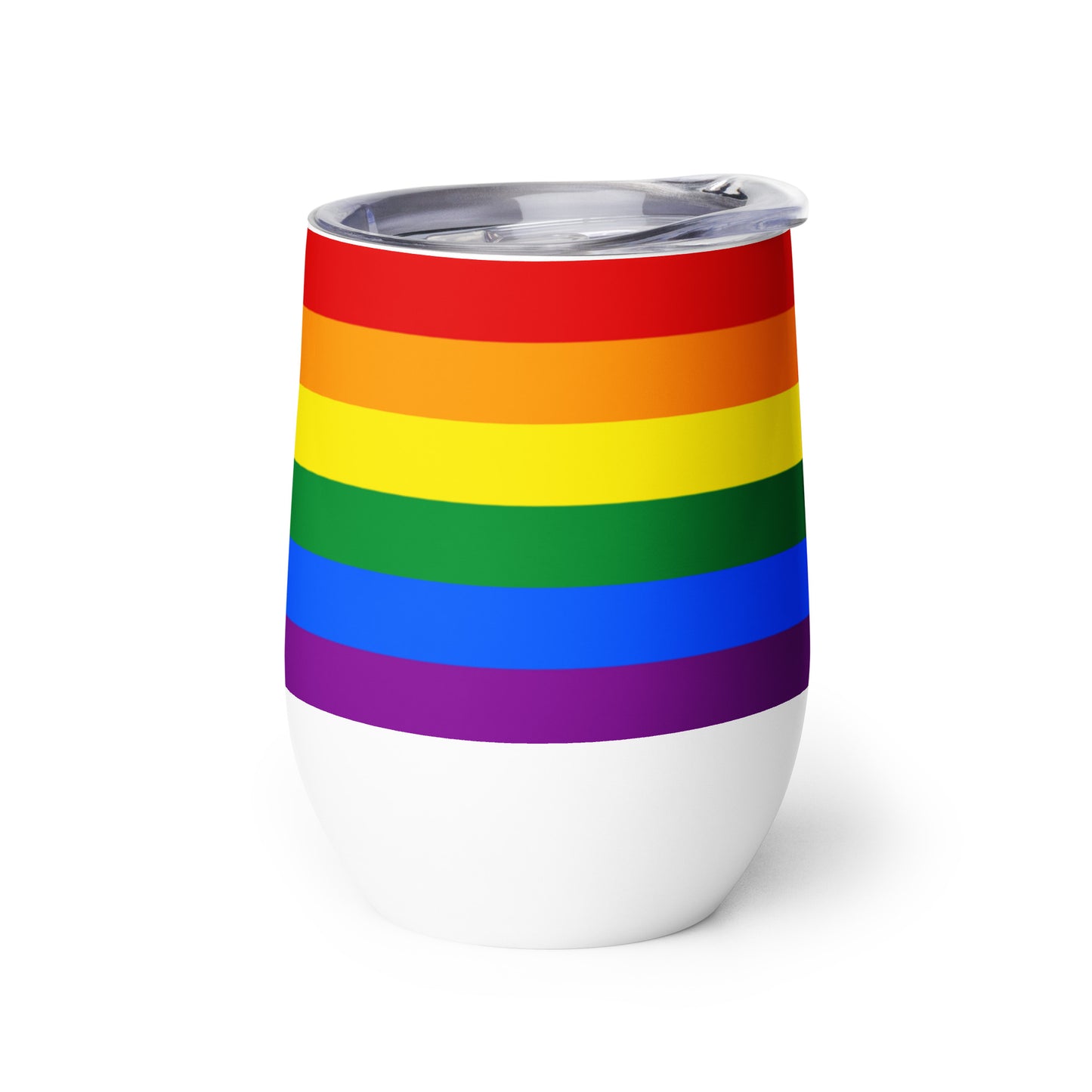 LGBTQ Pride Flag Stainless Steel Wine Tumbler 12oz wine-tumbler-white-right-637844dc8878b